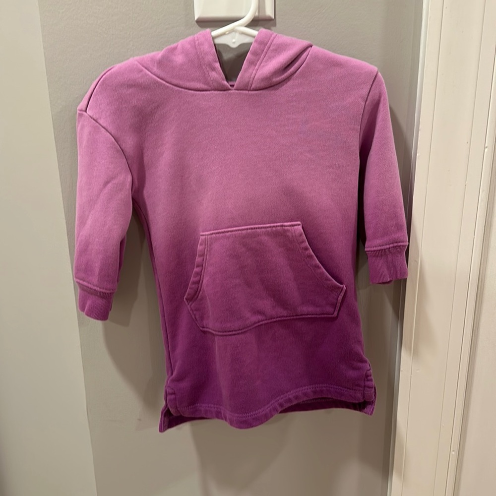 Baby Gap Purple Ombré Tunic Length Hoodie Sweatshirt